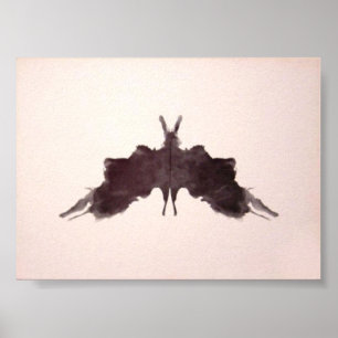 Affiches L'encre d'essai de Rorschach éponge le plat 5