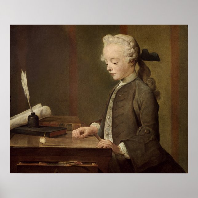 Affiches L'enfant avec un tétotum (Devant)