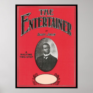 Affiches L'Entertainer Scott Joplin Vintage Songbook Cove