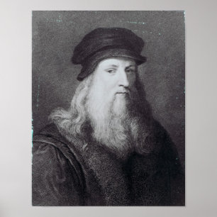 Affiches Leonardo da Vinci, gravé par Raphael
