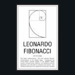 Affiches Leonardo Fibonacci<br><div class="desc">Mathematicians - Leonardo Fibonacci</div>