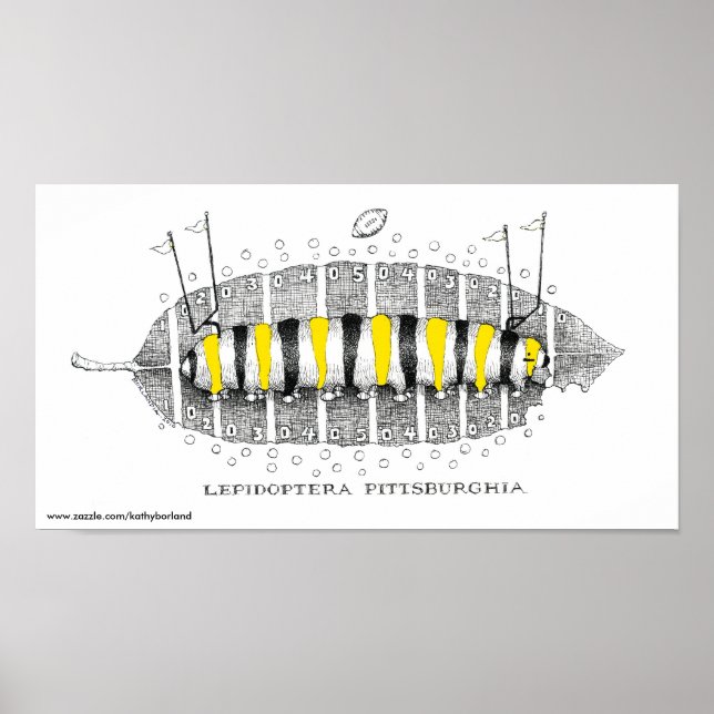 Affiches Lepidoptera Pittsburghia-Zazzle, www.zazzle.com... (Devant)