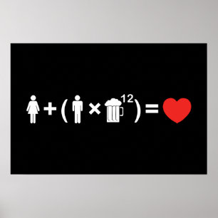 Affiches L'équation de l'amour pour les hommes