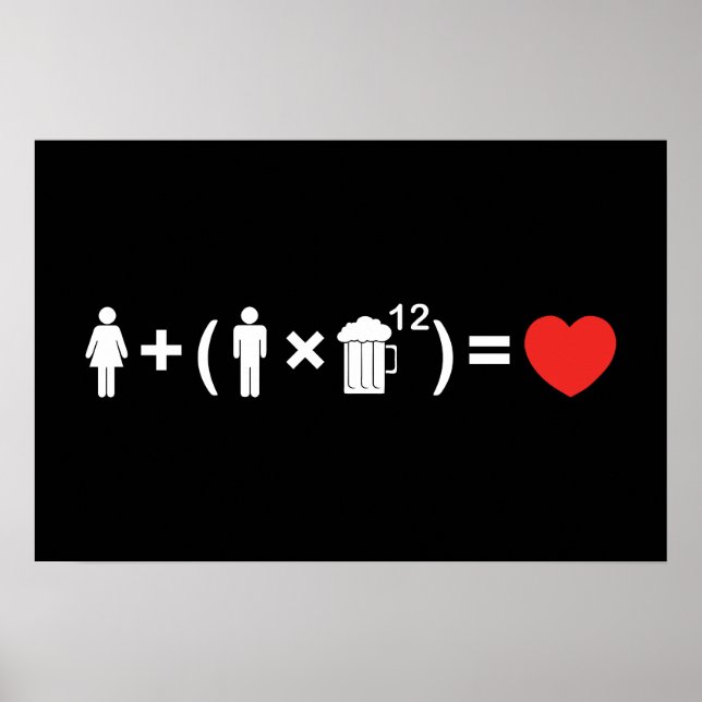 Affiches L'équation de l'amour pour les hommes (Devant)