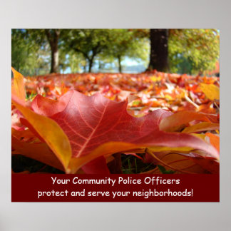 Affiches Les agents de police protègent et servent vos quar