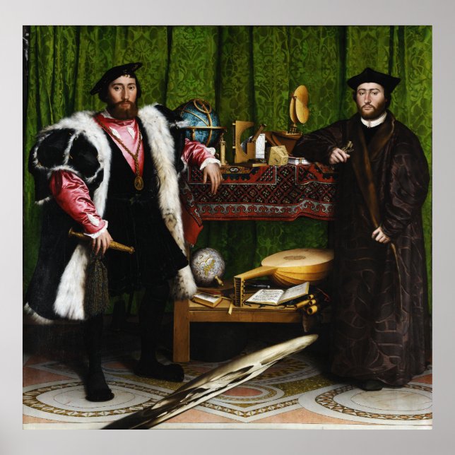 Affiches Les Ambassadeurs de Hans Holbein le Jeune (Devant)