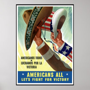 Affiches Les Américains luttons tous pour la victoire — Fro