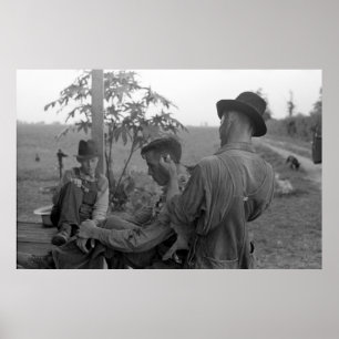 Affiches Les années 1930 de raseur-coiffeur de Grande