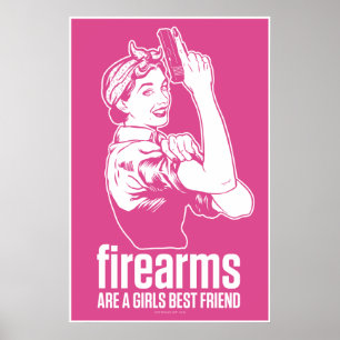 Affiches Les Armes À Feu Sont Une Fille Meilleur Ami Impres