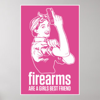 Affiches Les Armes À Feu Sont Une Fille Meilleur Ami Impres