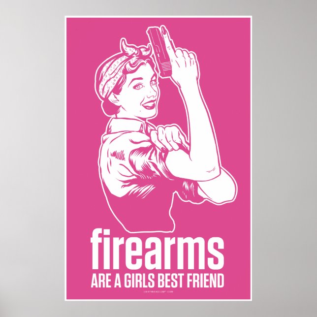 Affiches Les Armes À Feu Sont Une Fille Meilleur Ami Impres (Devant)