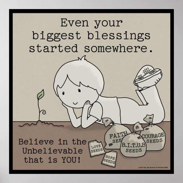 Affiches Les Bénédictions Ont Commencé Quelque Part (Devant)