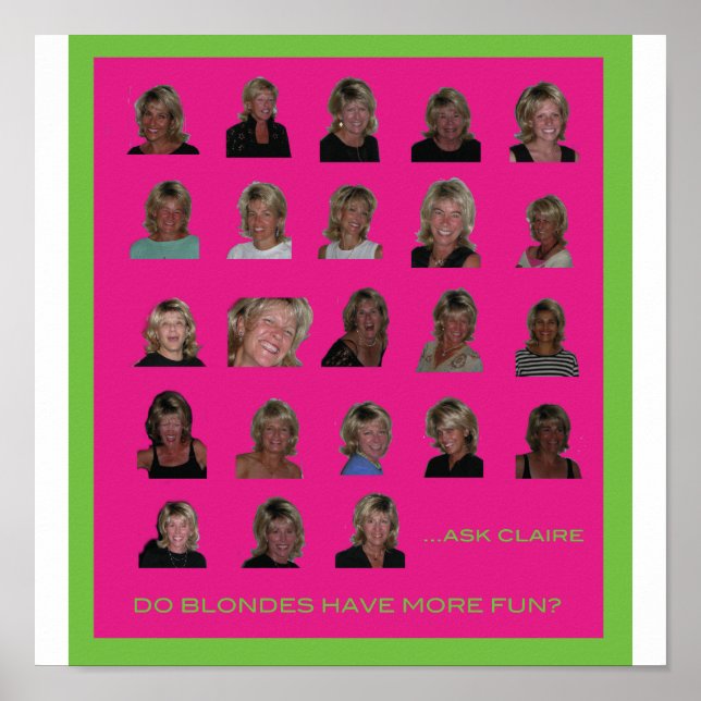 Affiches Les blondes s'amusent plus (Devant)