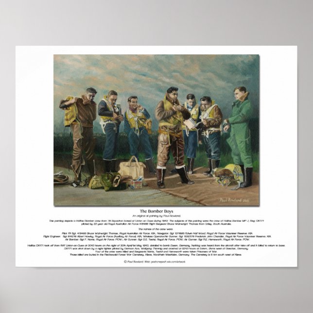 Affiches Les Bomber Boys (Devant)