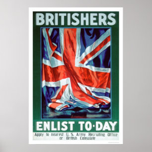 Affiches Les Britanniques s'enrôlent aujourd'hui (US02116)