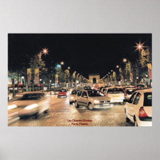 Affiches Les Champs-Elysées. Paris, France
