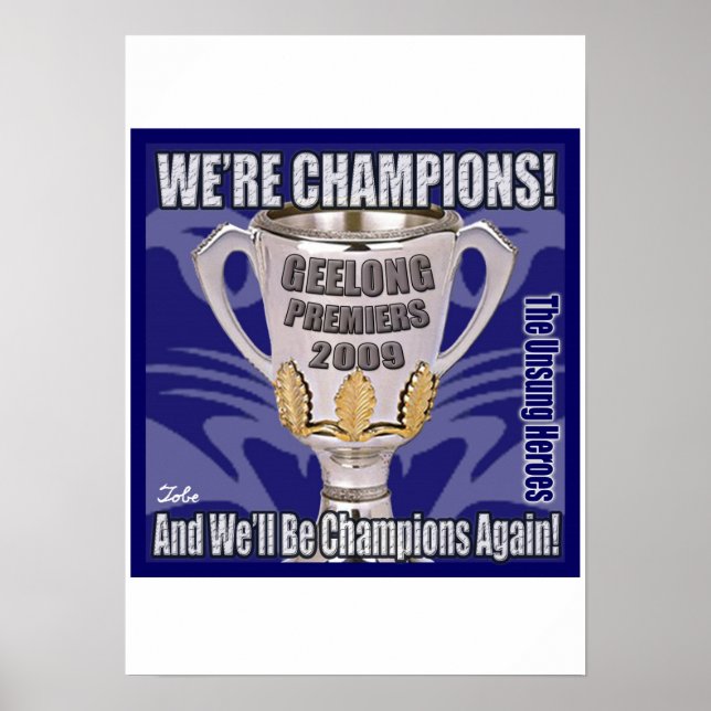 Affiches Les Chats - Champions 2009 (Devant)