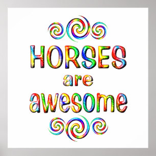 AFFICHES LES CHEVAUX SONT ÉTONNANTS
