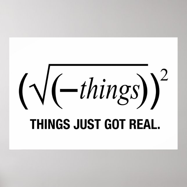 Affiches les choses deviennent réelles (Devant)