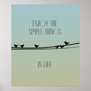 Affiches Les choses simples Oiseaux