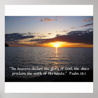 Affiches Les cieux déclarent la gloire de Dieu