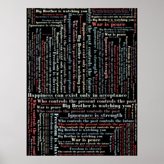 Affiches Les citations d'Orwell (Devant)