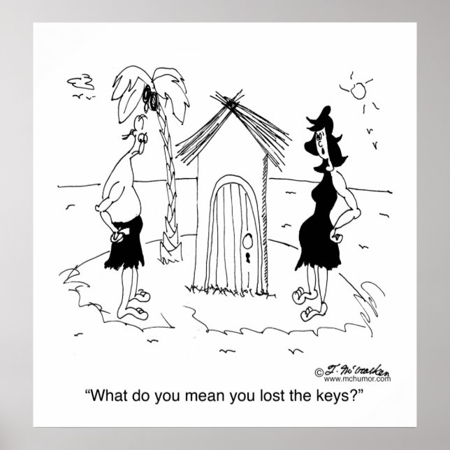 Affiches Les clés perdues sur Desert Island (Devant)