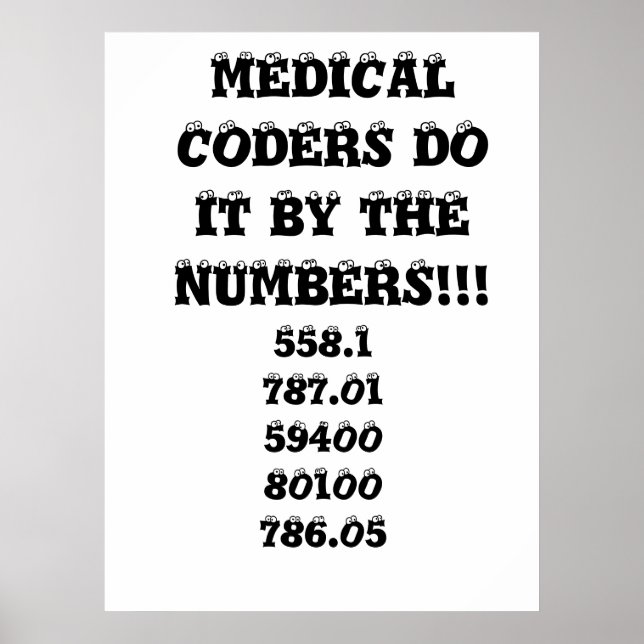 Affiches LES CODERS Médicales LE FONT PAR LES NUMÉROS ! ! ! (Devant)