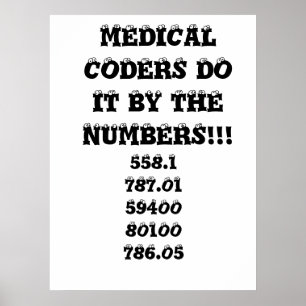 AFFICHES LES CODEURS MÉDICALE LE FONT PAR LES NOMBRES ! ! !