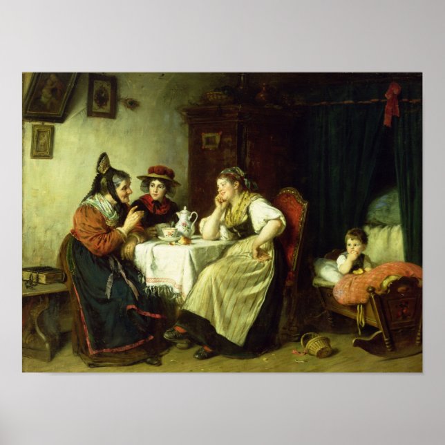 Affiches Les commérages, 1887 (Devant)