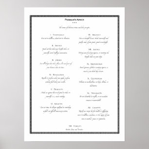 Affiches Les conseils de Franklin