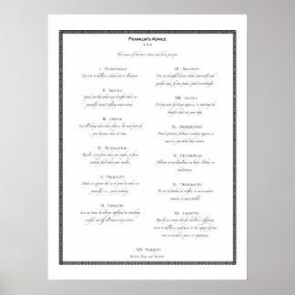 Affiches Les conseils de Franklin