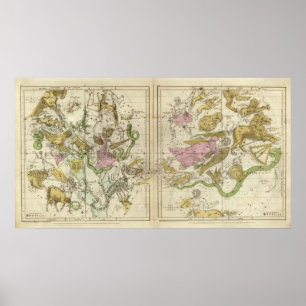 Affiches Les constellations en avril septembre