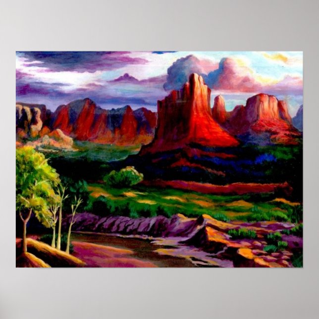 Affiches Les couleurs du canyon de Red Rock (Devant)