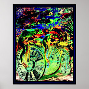 Affiches Les courses de grenouille