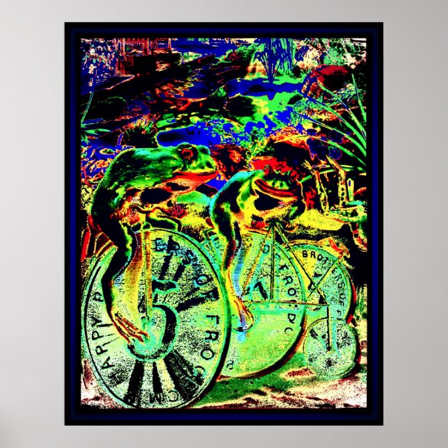 Affiches Les courses de grenouilles (Devant)