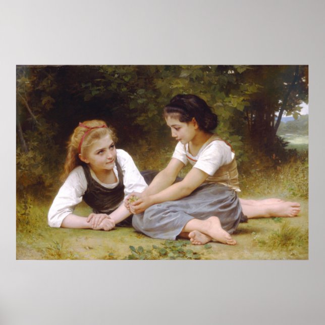 Affiches Les cueilleurs de noix - Les Noisettes 1882 (Devant)