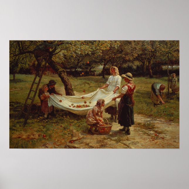 Affiches Les Cueilleurs de Pommes, 1880 (Devant)