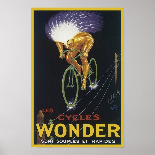 Affiches Les Cycles Wonder (Devant)