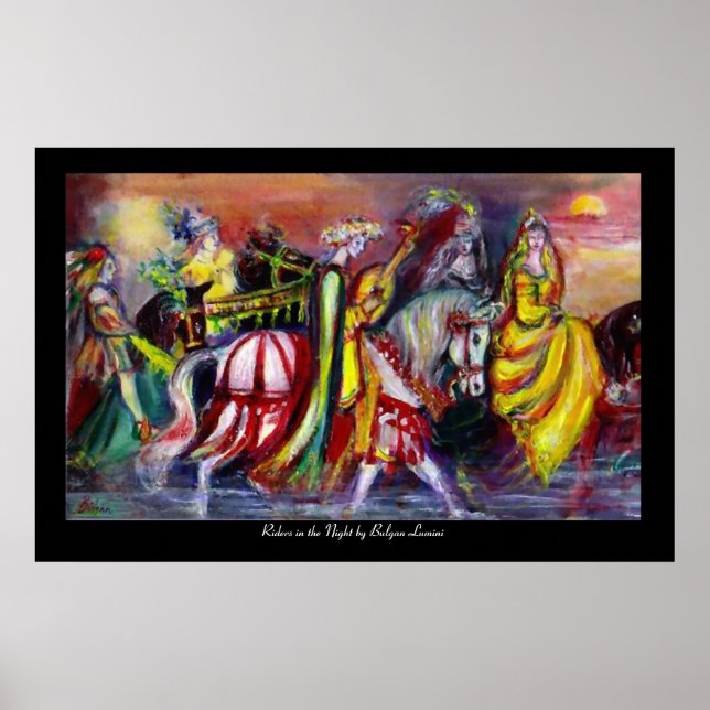 Affiches Les cyclistes de la nuit (Devant)