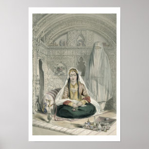 Affiches Les dames de Caubul dans leur Costu d'entrée et d'