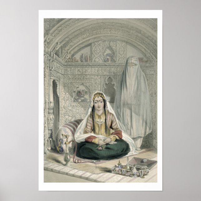 Affiches Les dames de Caubul dans leur Costu d'entrée et d' (Devant)