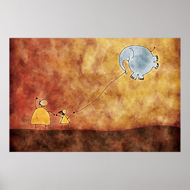 Affiches Les deux et l'éléphant (Devant)