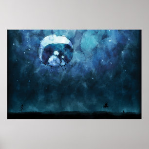 Affiches Les deux sur la lune