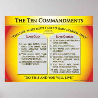 Affiches Les dix commandements