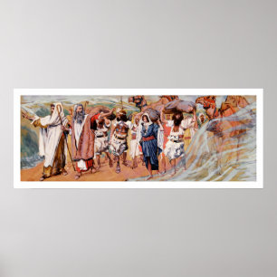 Affiches Les eaux sont divisées. Peinture par James Tissot