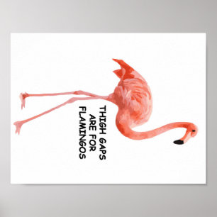 Affiches Les Écarts De Cuisse Sont Pour Les Flamants roses