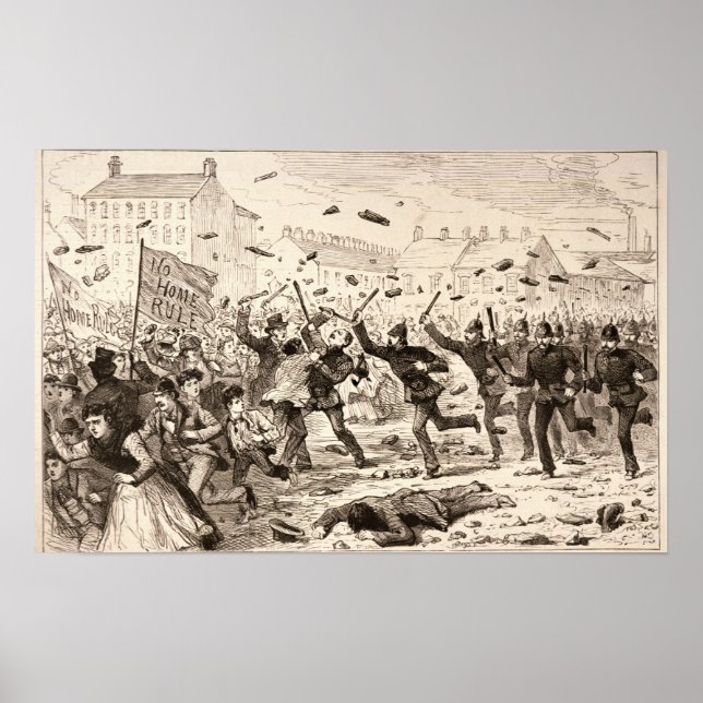 Affiches Les émeutes à Belfast (Devant)