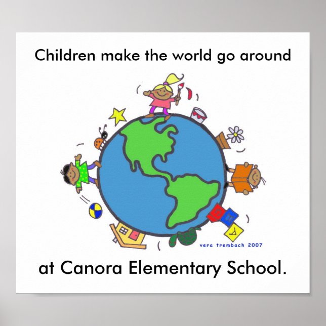 Affiches Les enfants font le monde/Personnalisent/Vera Trem (Devant)