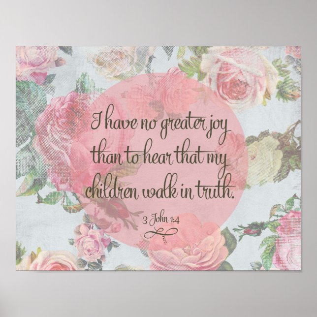 Affiches Les enfants marchent dans la vérité (Devant)